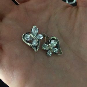 Authentic silver Butterfly earrings